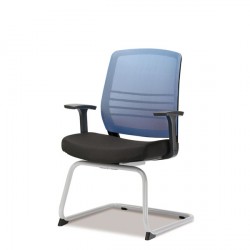 흑/코비(중) 블루 패브릭 사무용 사무실 의자 사무용가구, 사무실책상, 회의실책상, 사무실파티션