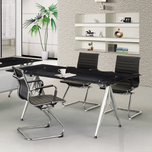 중역 BGS-500 실버 유리 회의 테이블 사무용가구, 사무실책상, 회의실책상, 사무실파티션
