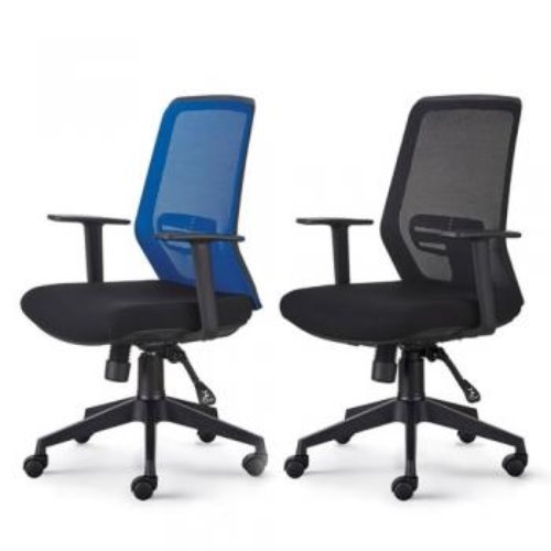 FY-09(중) 블루블랙 매쉬 사무용 사무실 의자 사무용가구, 사무실책상, 회의실책상, 사무실파티션