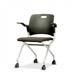 사무용 바이킹B(팔유/로라) 폴딩 블랙 회의용 회의 의자 사무용가구, 사무실책상, 회의실책상, 사무실파티션