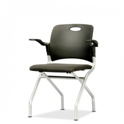 사무용 바이킹B(팔유/고정) 폴딩 블랙 회의용 회의 의자 사무용가구, 사무실책상, 회의실책상, 사무실파티션